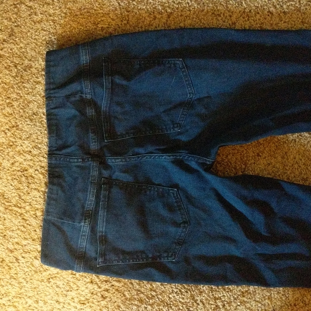 Free People Super flare jeans dark wash size 30R Urban Outfitters stretch waist - Picture 4 of 4